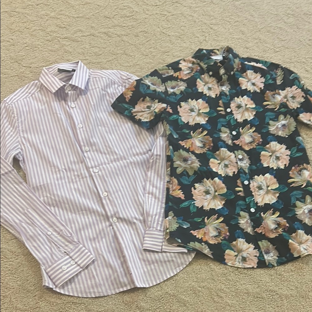 Floral and Striped Men's Shirts